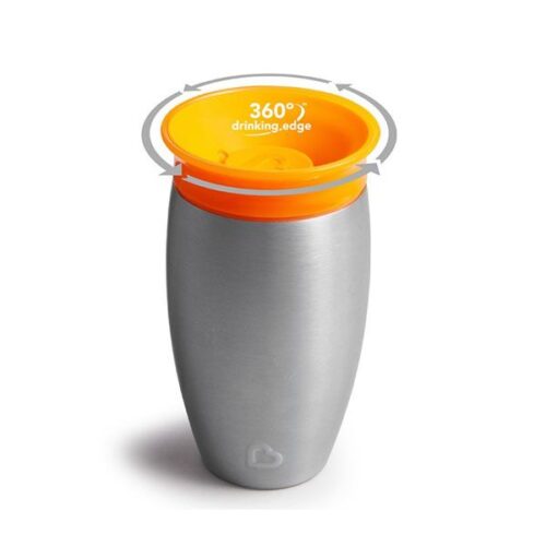 taza 360 antigoteo naranja térmica munchkin