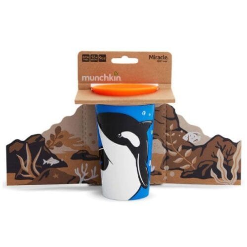 Taza antiderrame del animal Orca