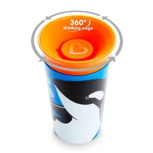 Taza antiderrame del animal Orca