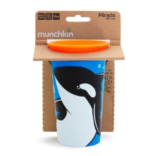 Taza antiderrame del animal Orca