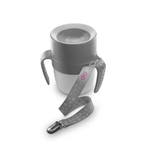 Vaso antiderrame con luz de color gris