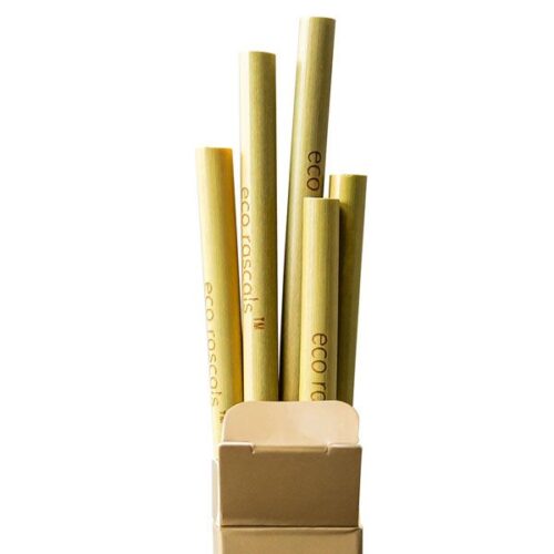 Pajitas ecológicas de bambú