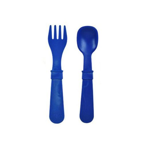 Pack tenedor y cuchara marca replay color azul marino