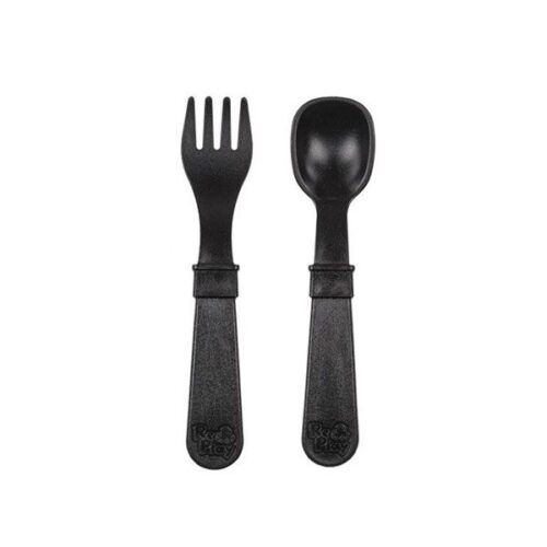 Pack tenedor y cuchara marca replay color negro