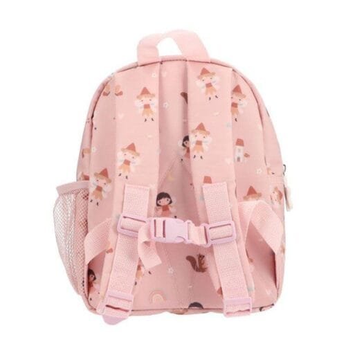 Mochila infantil color rosa de animales