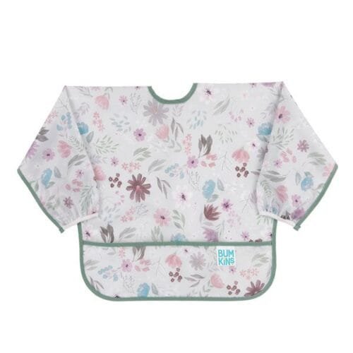 Babero impermeable con mangas floral