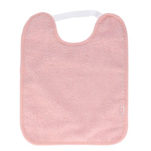 Babero toalla pastificado color rosa