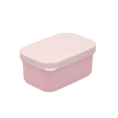 Caja almuerzo puntitos rosa