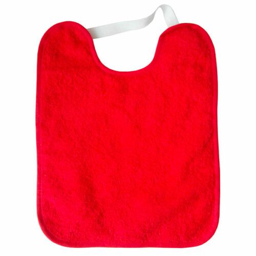 Babero toalla color rojo
