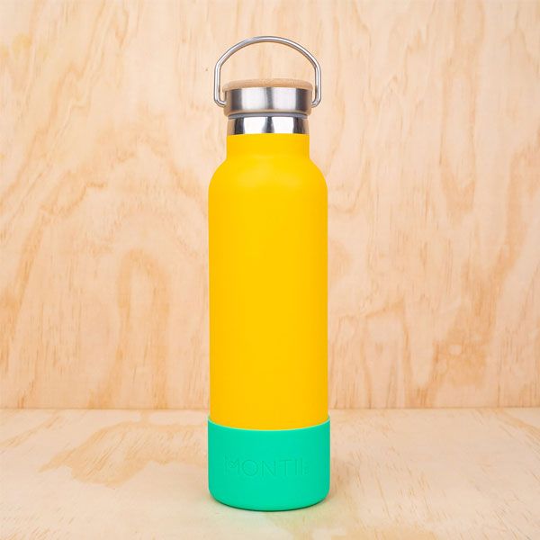 Base de silicona para botella Montii color kiwi