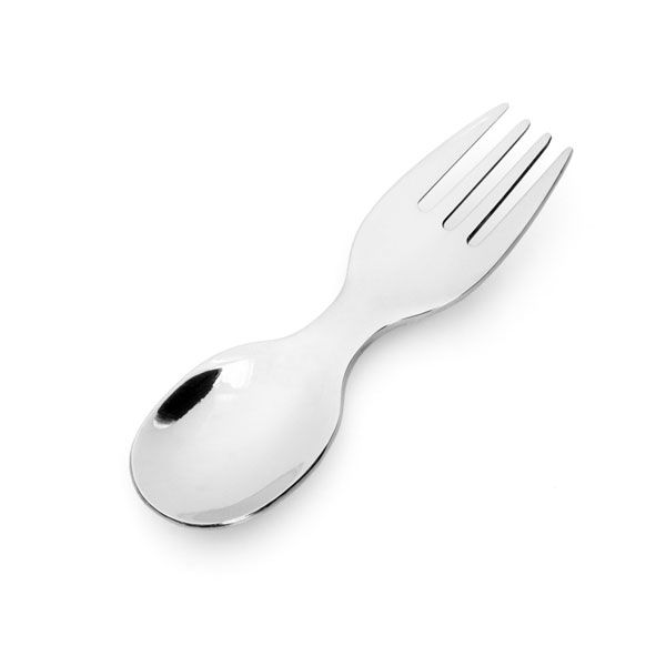 Mini cuchara tenedor para niños