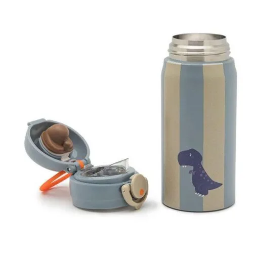 Botella térmica con dibujo de dinosaurio