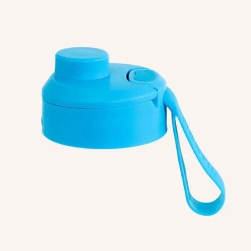 Tapón boca ancha azul botella térmica