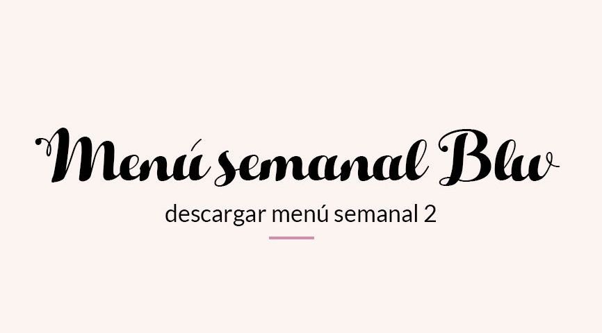 Menu blw semanal 2