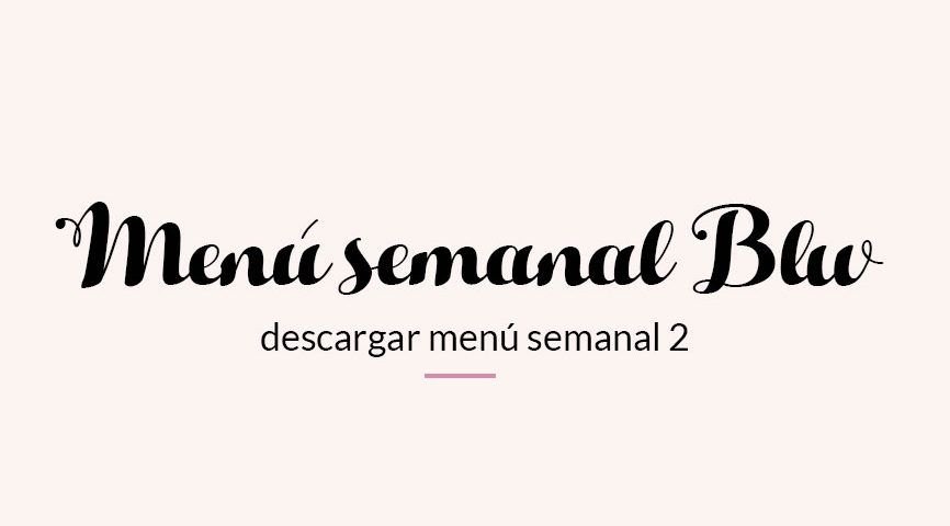 Menu blw semanal 2