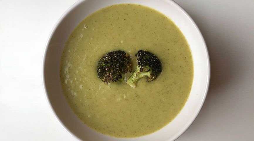 Crema de Brócoli y puerros blw