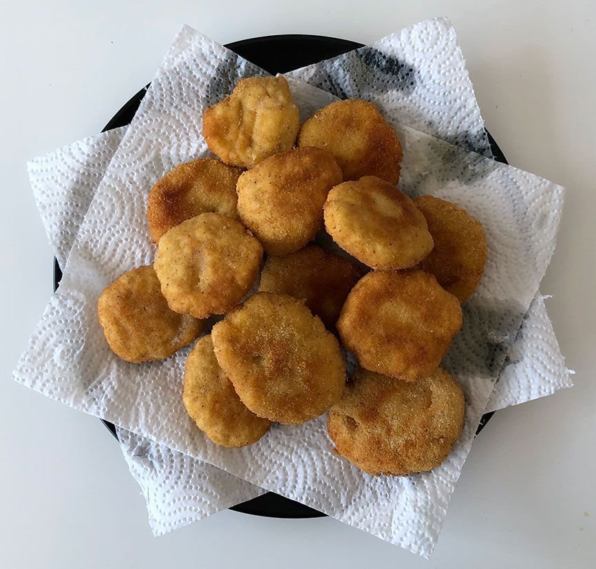 Nuggets de pollo con queso