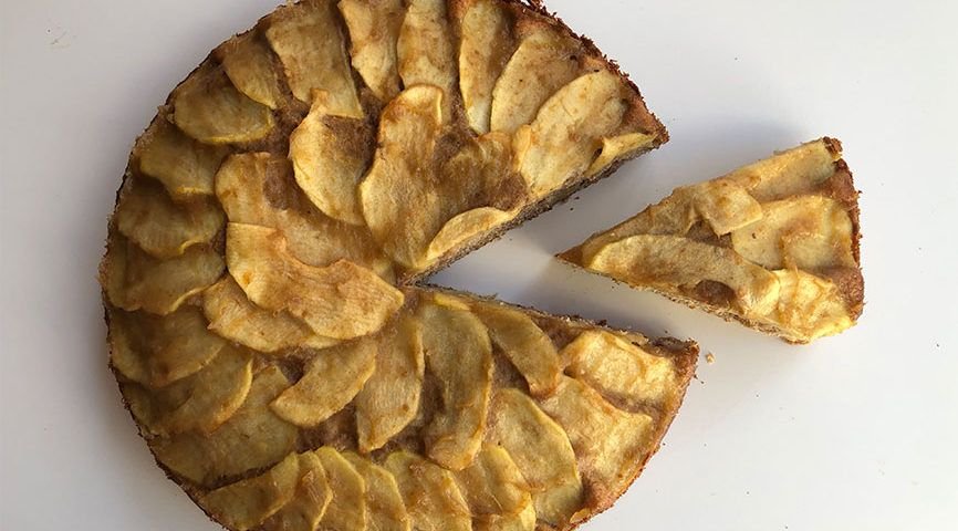 Tarta de manzana sin azúcar