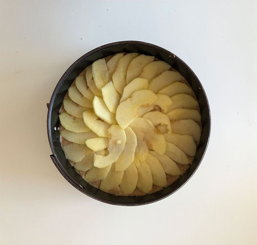 Tarta de manzana sin azúcar