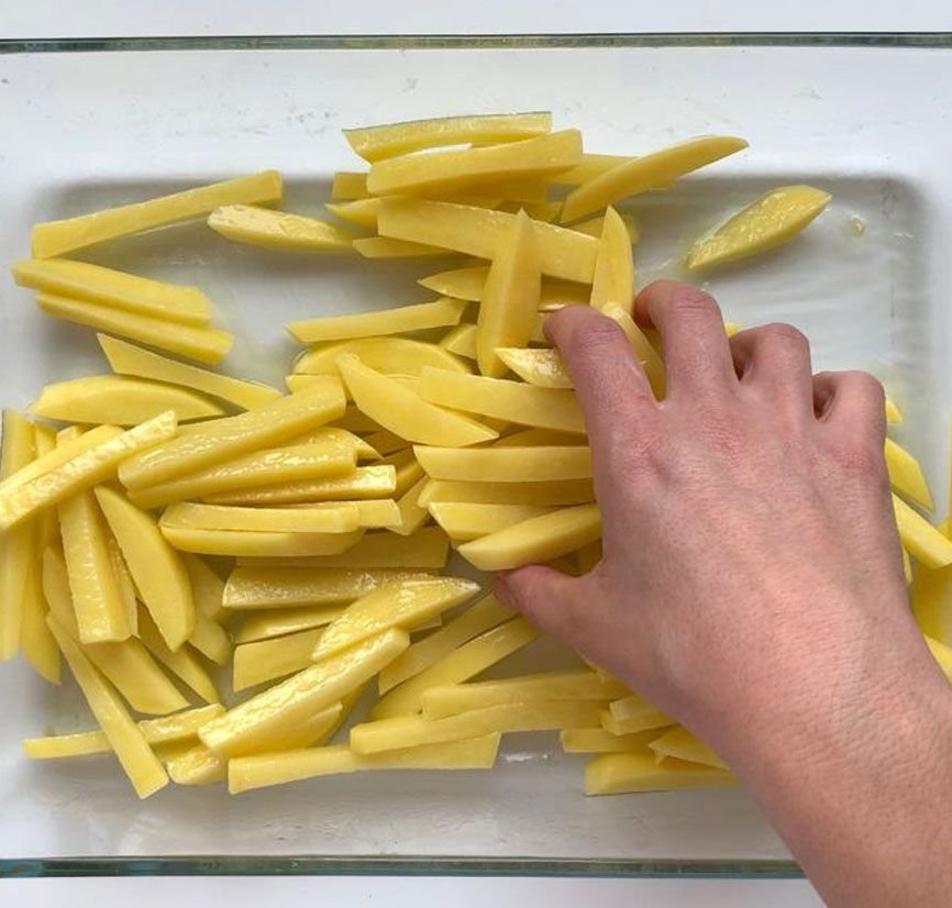 Patatas fritas al horno