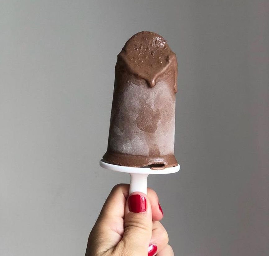 Helado de chocolate sin azúcar