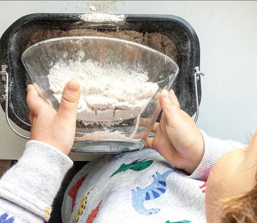 Pan de espelta con la planificadora