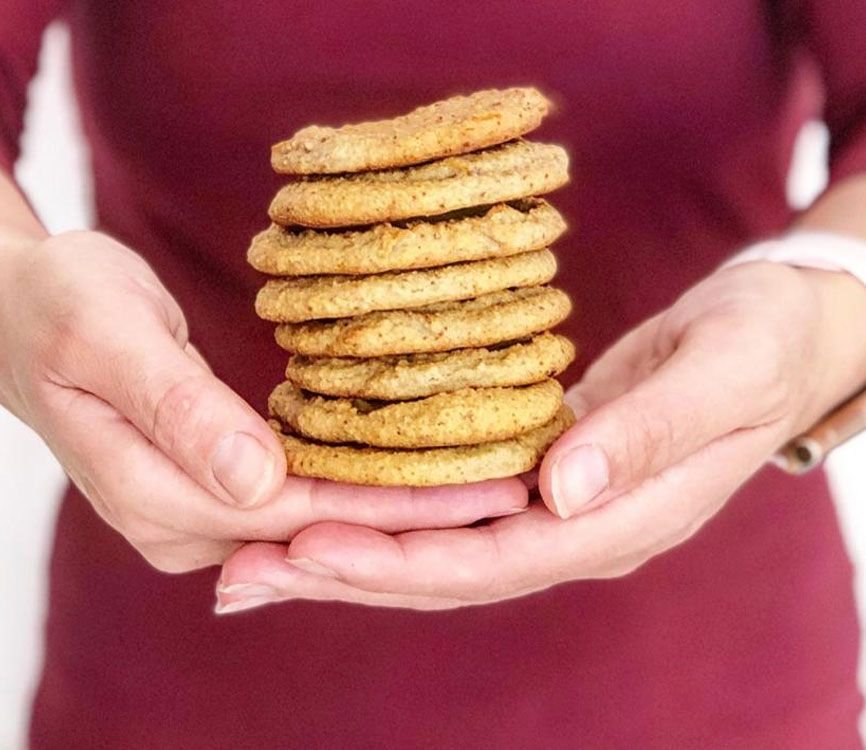 Receta método blw de galletas con almendras y naranja